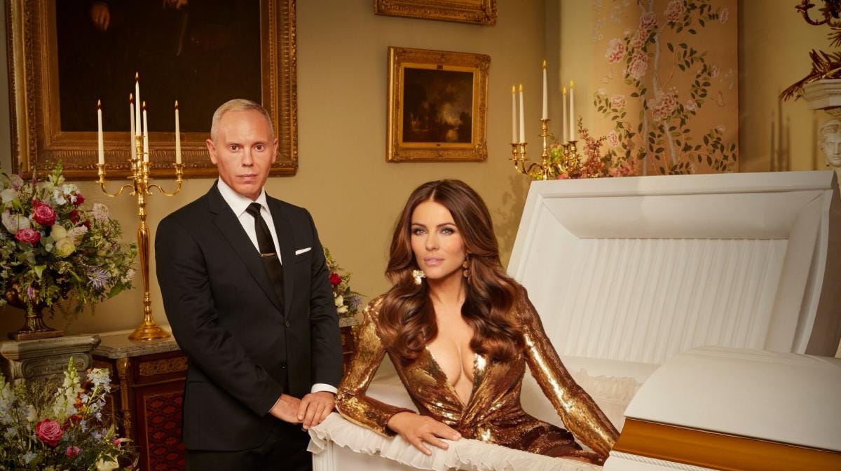 Actress, model and British icon Elizabeth Hurley to play 'The Deceased' in Channel  4's wickedly immersive new reality series, The Inheritance | Channel 4
