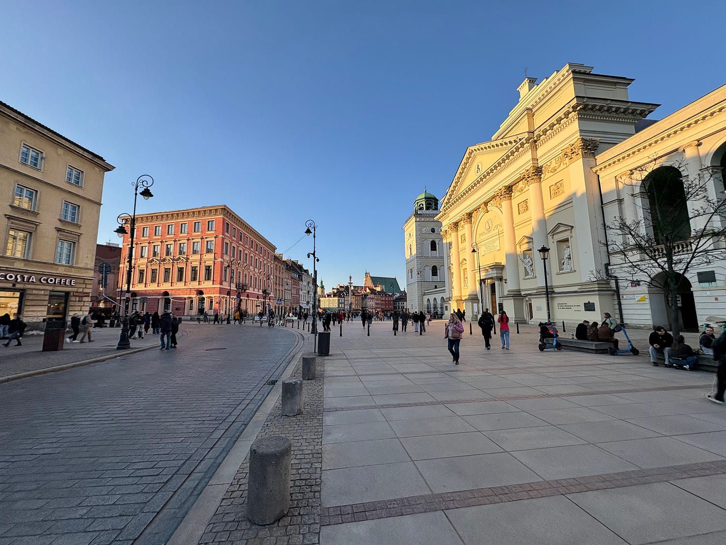 Part of the restored Old City through which the Warsaw Half Marathon passes.