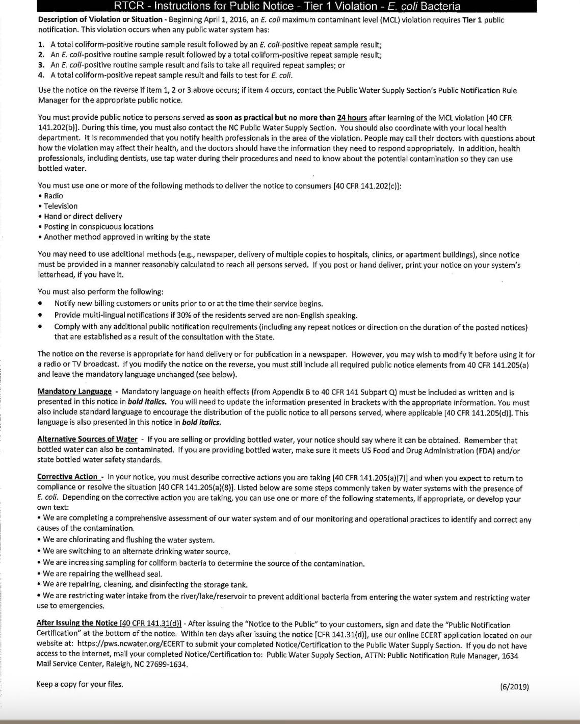 Boil Water Advisory Issued in Kannapolis After E. Coli Contamination ...