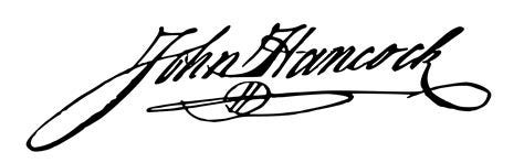 ohn Hancock: The Signature of Independence. Learn about the man behind the famous flourish on America’s Declaration of Independence.