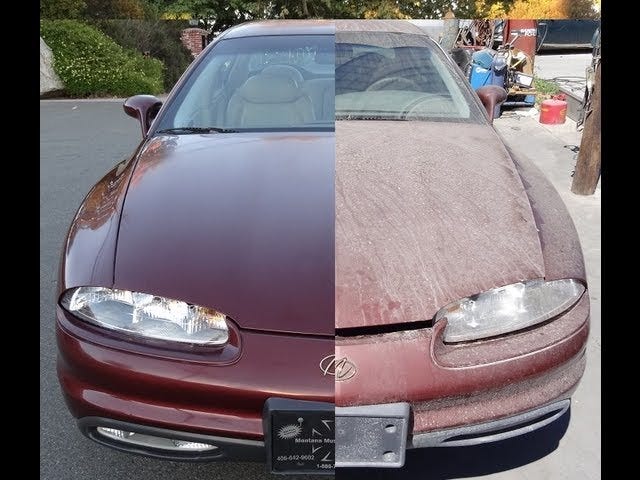 Buffing Car DIY Buff Cars Detailing How To Auto Detail Before & After Video