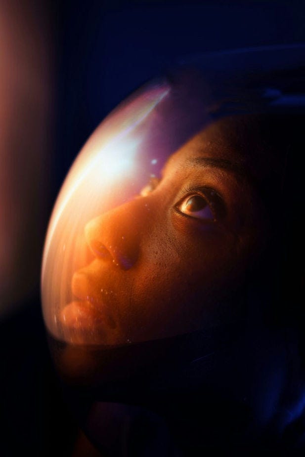 A futuristic close-up of a person in a space helmet, gazing into the distance with reflections of light, symbolizing the exploration of AI Autonomy and its role in Digital Transformation Strategies and Business Growth. A futuristic close-up of a person in a space helmet, gazing into the distance with reflections of light, symbolizing the exploration of AI Autonomy and its role in Digital Transformation Strategies and Business Growth.