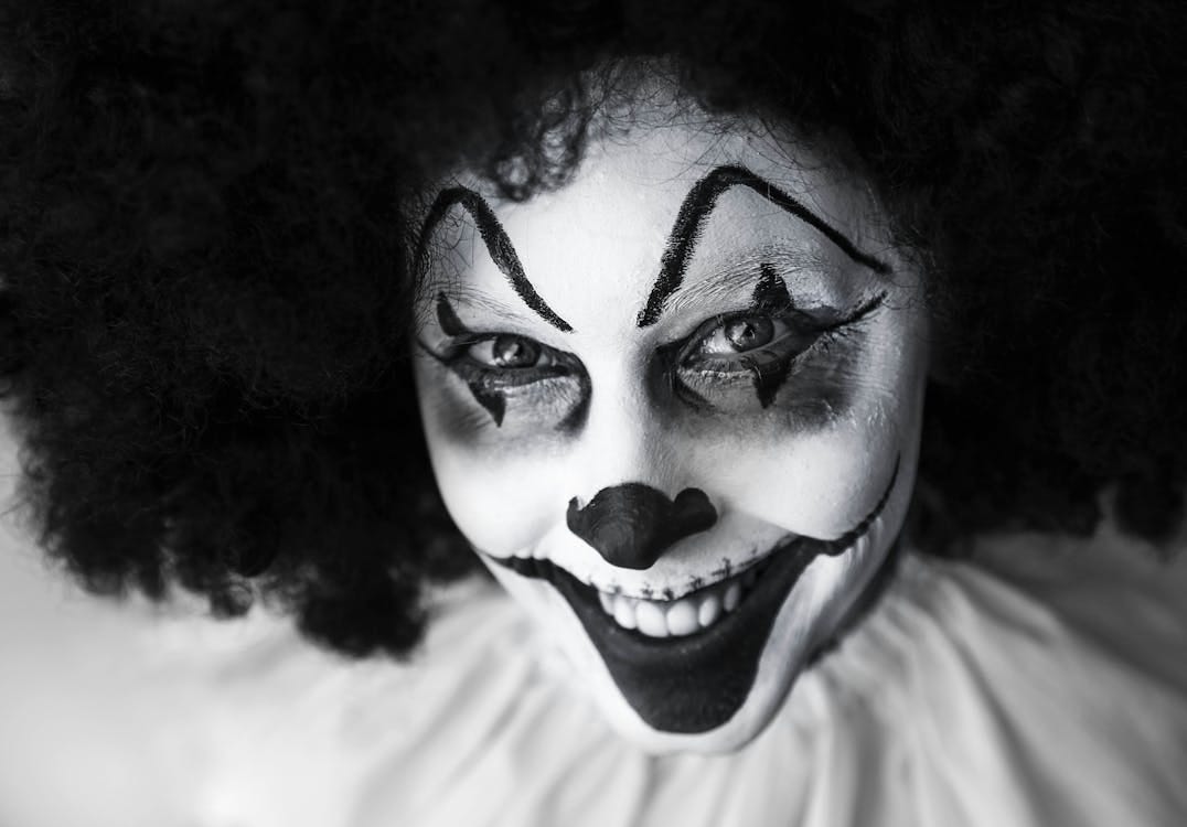 Free Man in Clown Costume Stock Photo