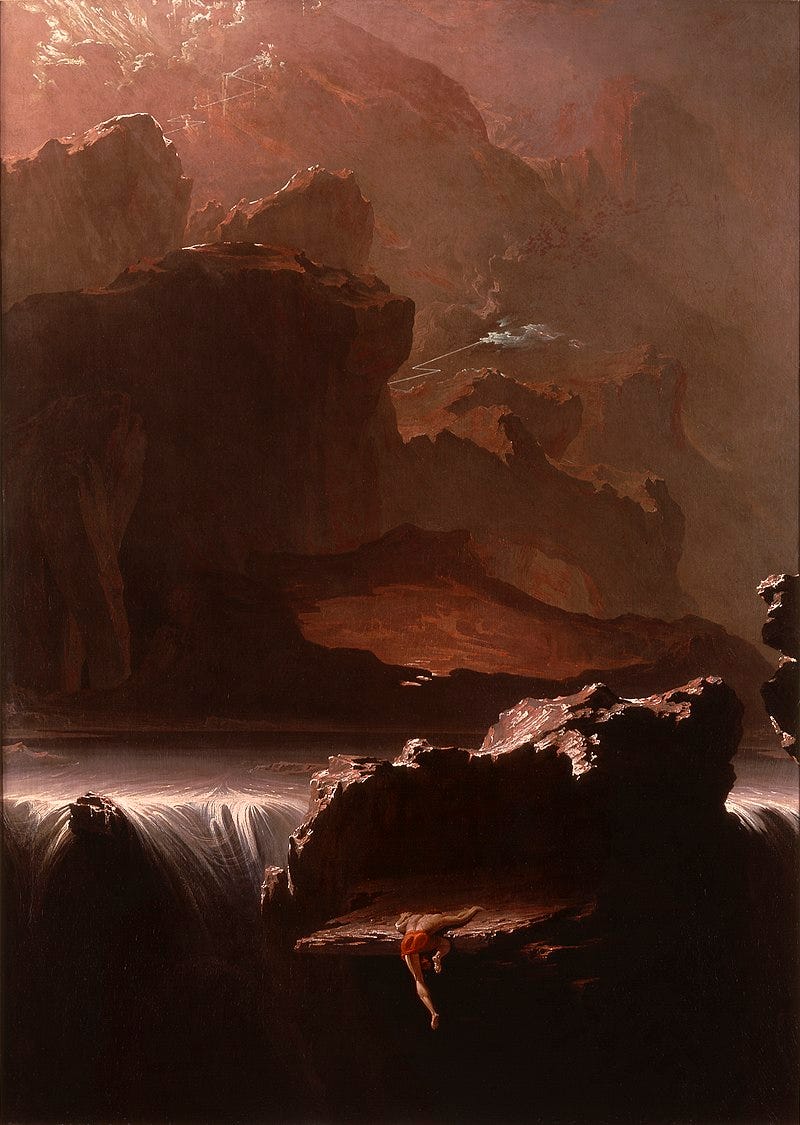Sadak in Search of the Waters of Oblivion (1812). Oil on canvas, 76.2 × 63.5 cm. Saint Louis Art Museum, Missouri