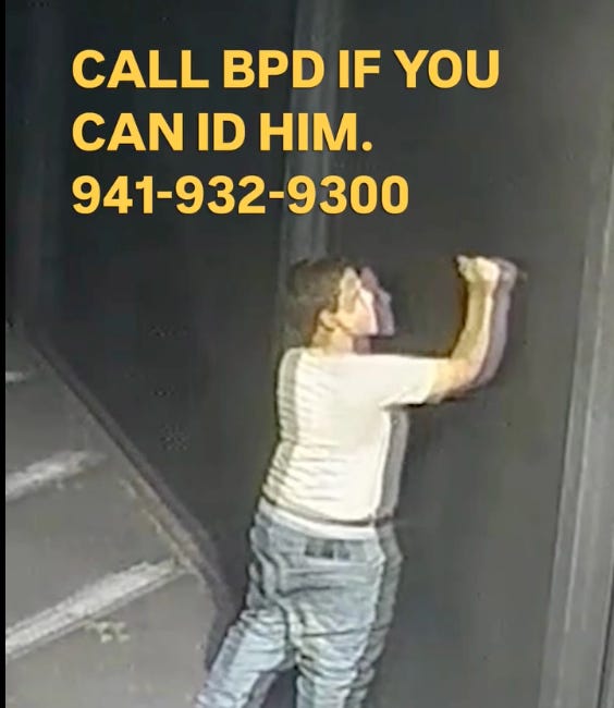 Bradenton Police Seek Suspect Accused of Damaging Downtown Restaurant