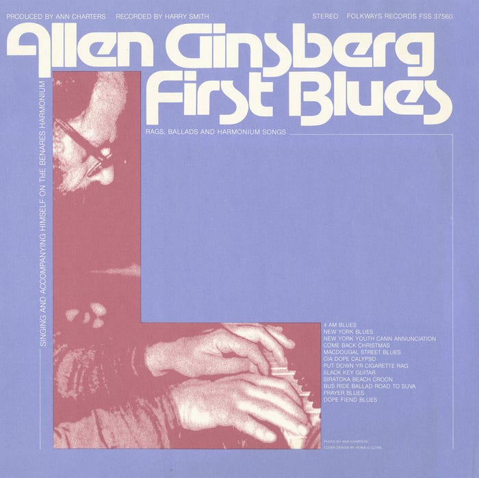 Allen Ginsberg – First Blues: Rags, Ballads and Harmonium Songs album art 1