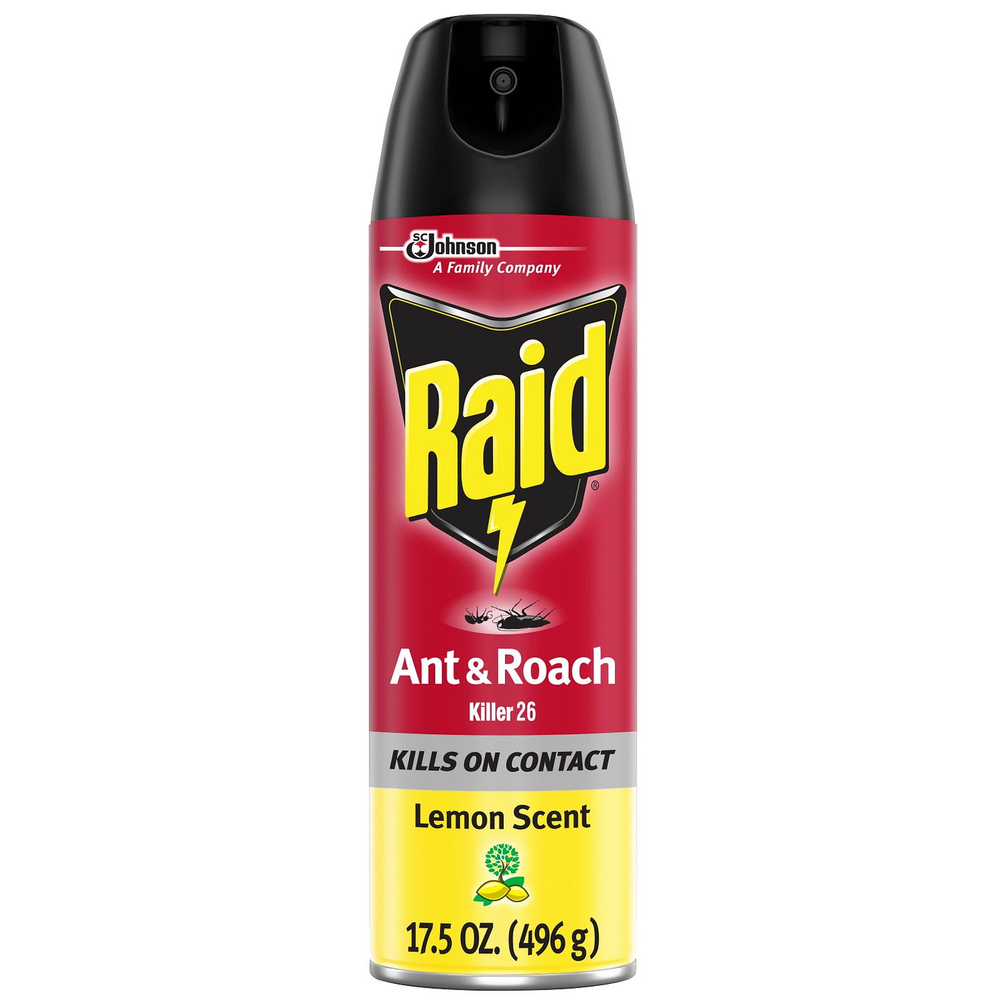 Raid Ant & Roach Killer 26, Lemon Scent, 17.5 oz - Walmart.com ...