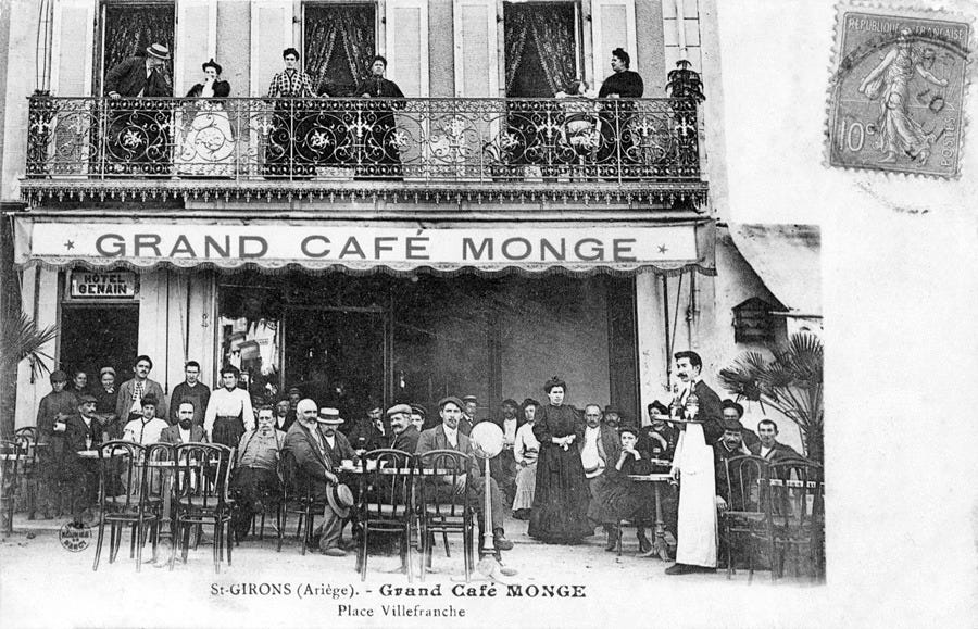 Grand café Monge © Les Cartophiles Ariégeois