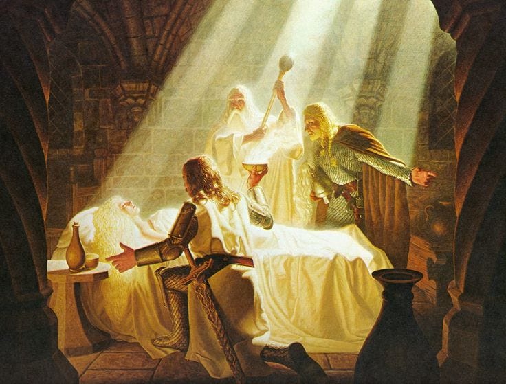 This may contain: a painting of jesus in bed with three other people This may contain: a painting of jesus in bed with three other people