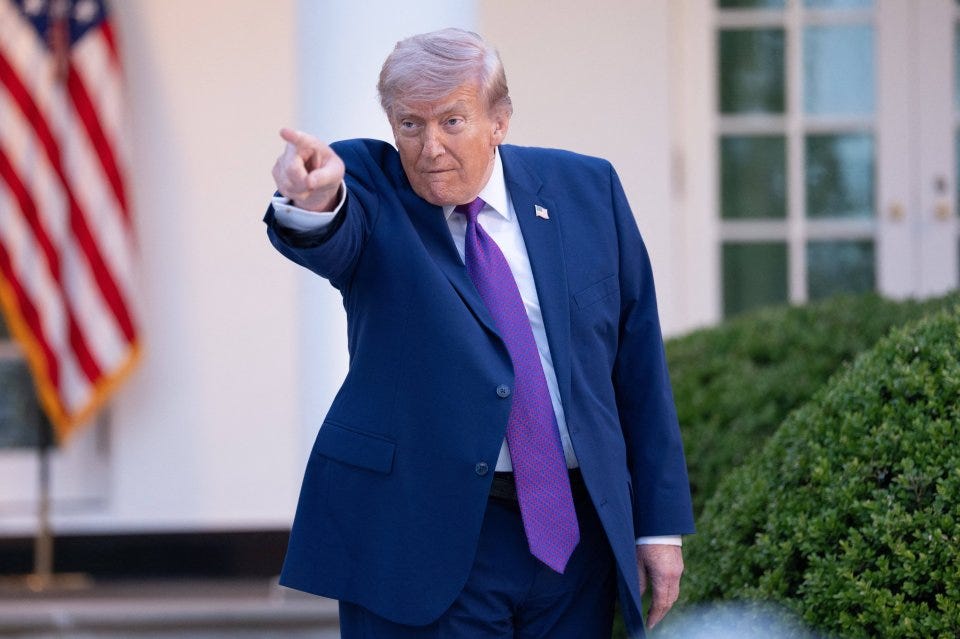 Mandatory Credit: Photo by Pool/ABACA/Shutterstock (16870786aq) President Donald Trump gestures during a law enforcement leaders dinner, celebrating the start of National Police Week, in the Rose G... Mandatory Credit: Photo by Pool/ABACA/Shutterstock (16870786aq) President Donald Trump gestures during a law enforcement leaders dinner, celebrating the start of National Police Week, in the Rose G...