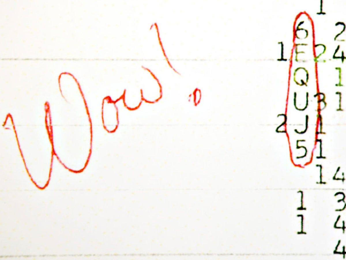 Wow!' signal explained: Astronomer to lay out true origins of mysterious 'alien' transmission | The Independent | The Independent Wow!' signal explained: Astronomer to lay out true origins of mysterious 'alien' transmission | The Independent | The Independent