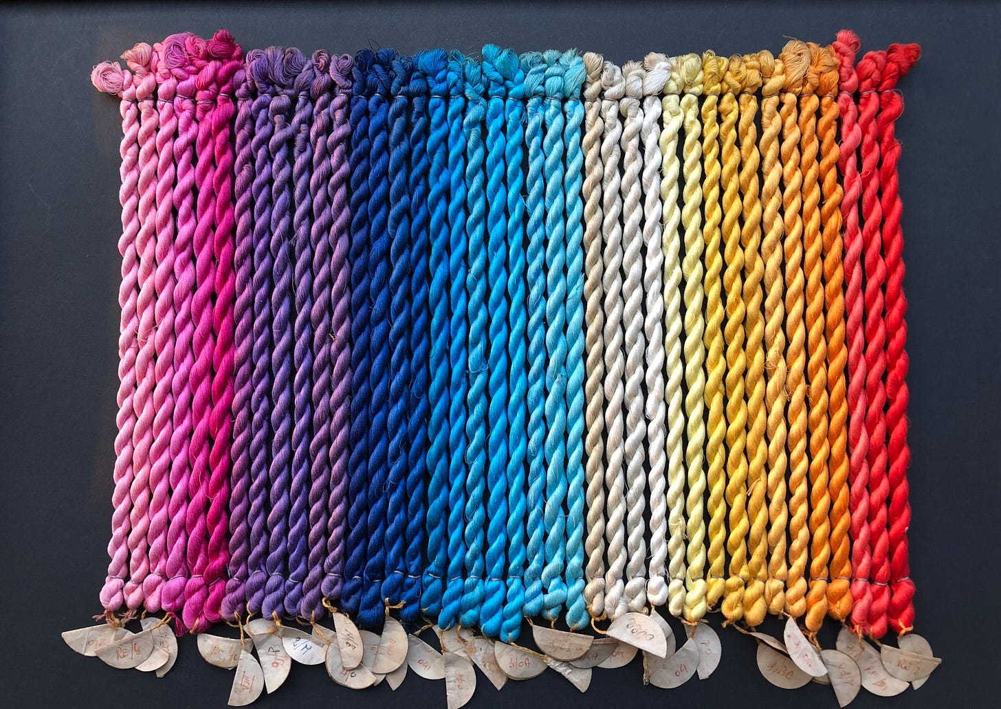 multi-color palette yarns from sumitra mattai textile studio multi-color palette yarns from sumitra mattai textile studio