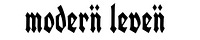 Modern Leven