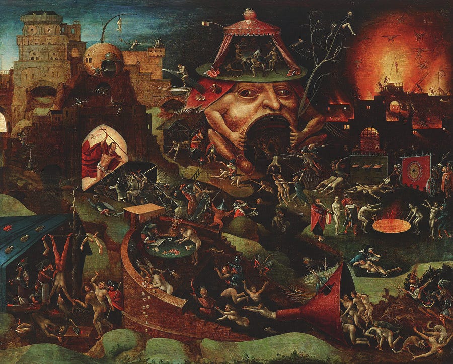 Christ In Limbo, 1575 Painting by Hieronymus Bosch