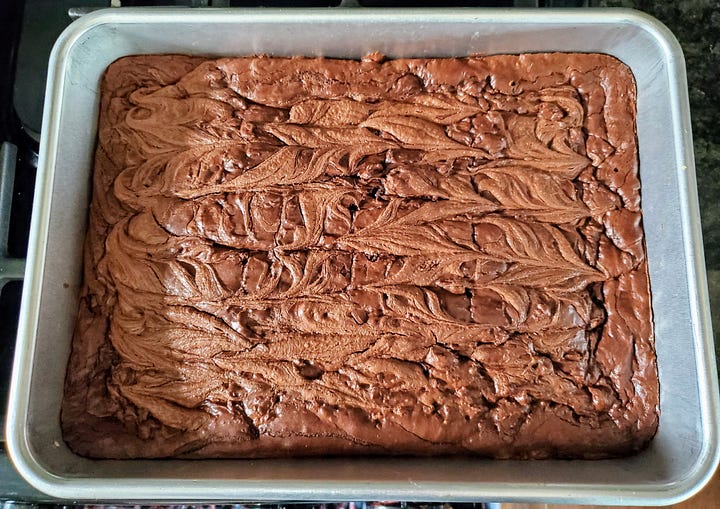 cashew butter rye brownies