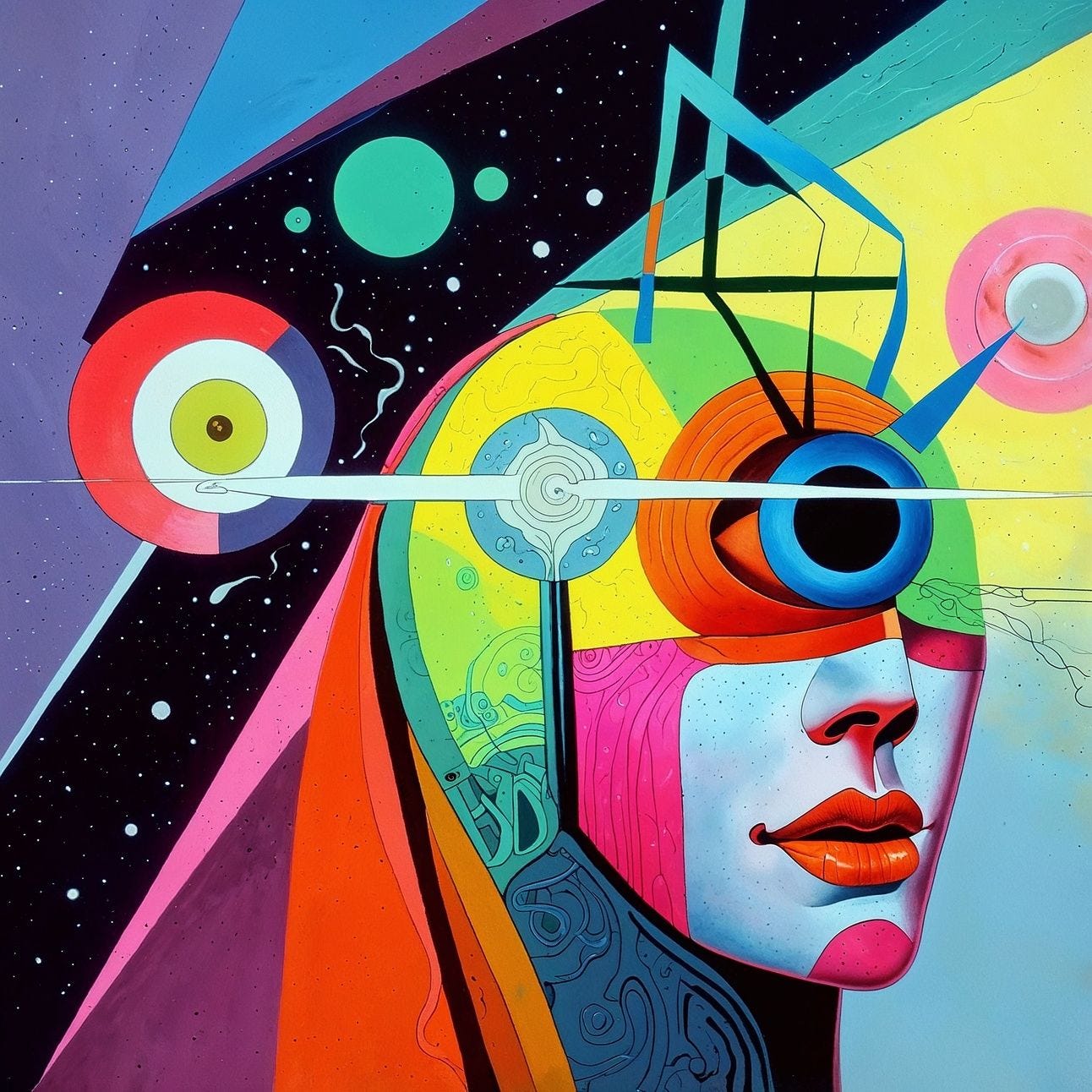 Abstract art created by TheTechMargin