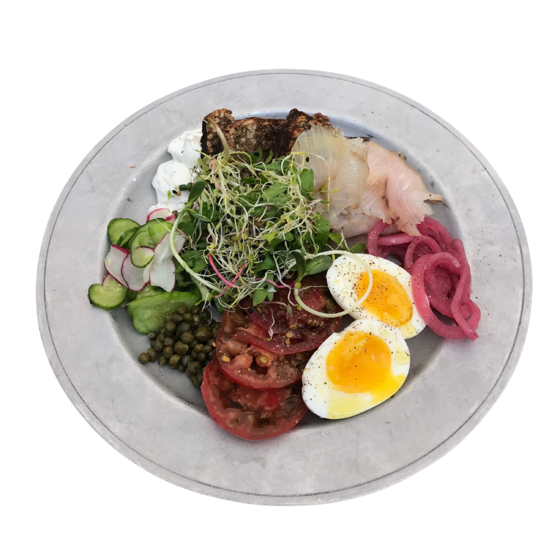 Gjusta fish and egg plate Gjusta fish and egg plate