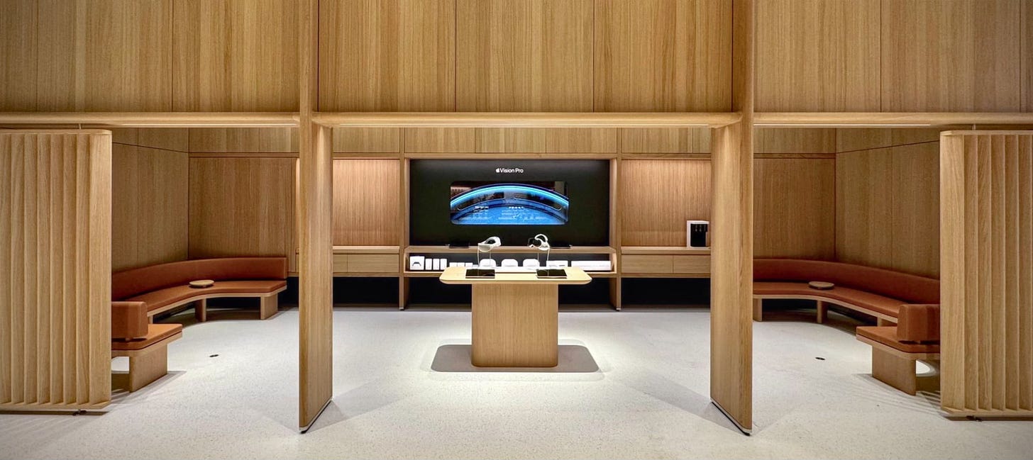 The Demo Zone in the Experience Room at Apple Milton Keynes. The Demo Zone in the Experience Room at Apple Milton Keynes.