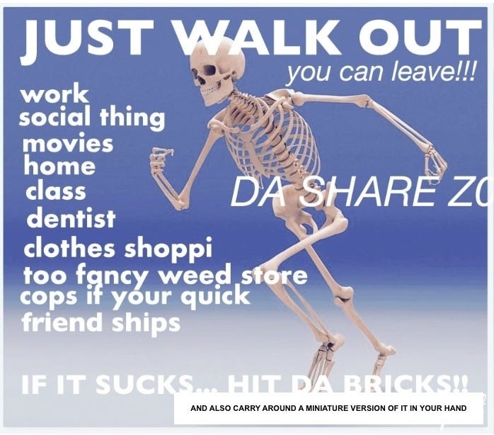 IF IT SUCKS...HIT DA BRICKS!! (AND ALSO CARRY AROUND A MINIATURE VERSION OF IT IN YOUR HAND)