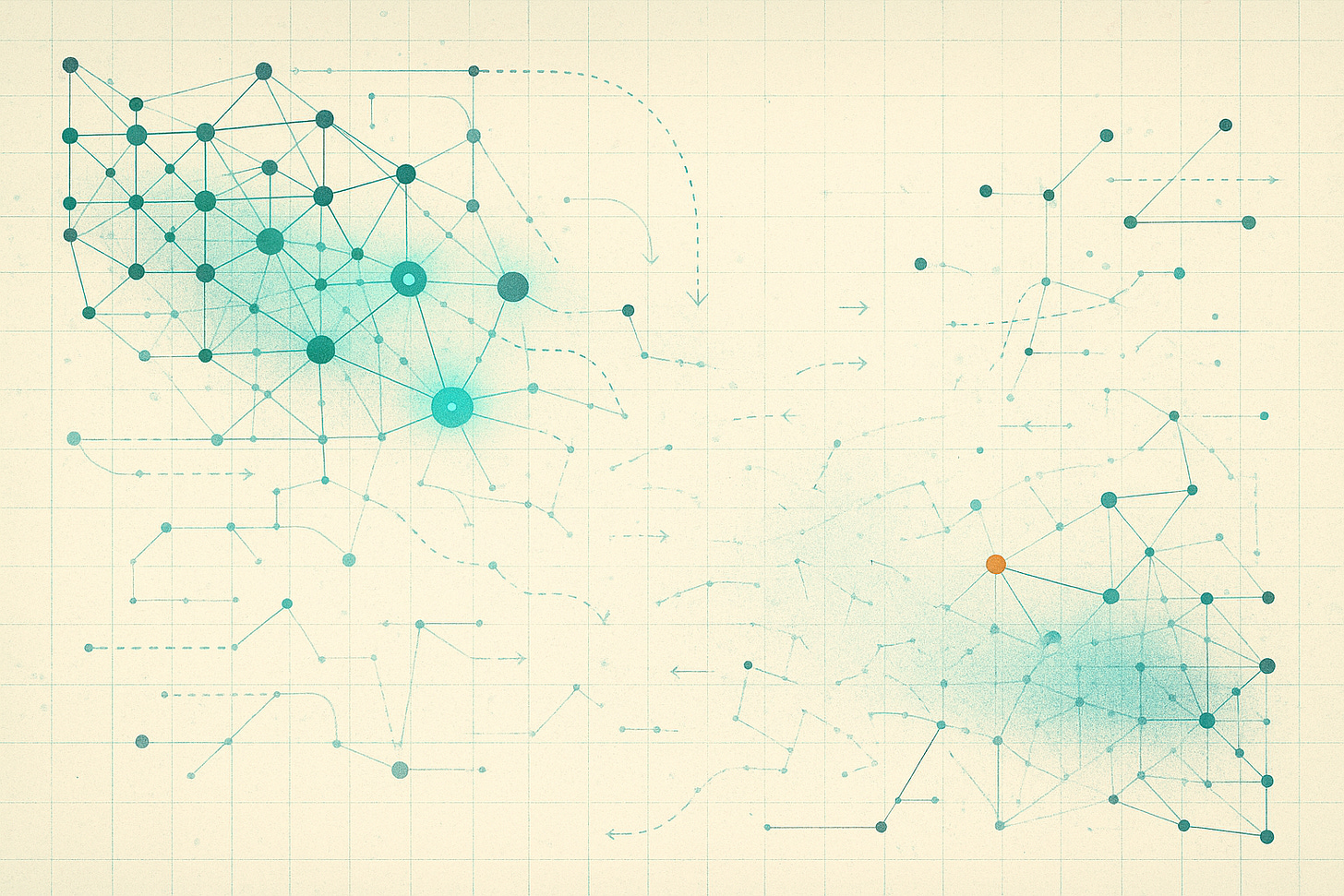 Decorative image representing a neural map.