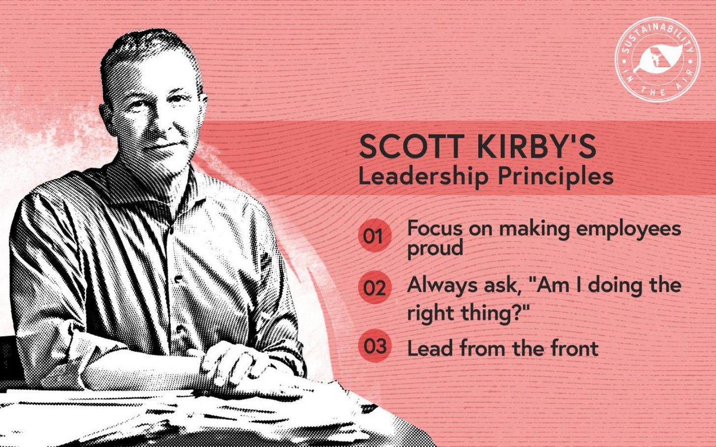 United Airlines' CEO Scott Kirby's leadership principles.