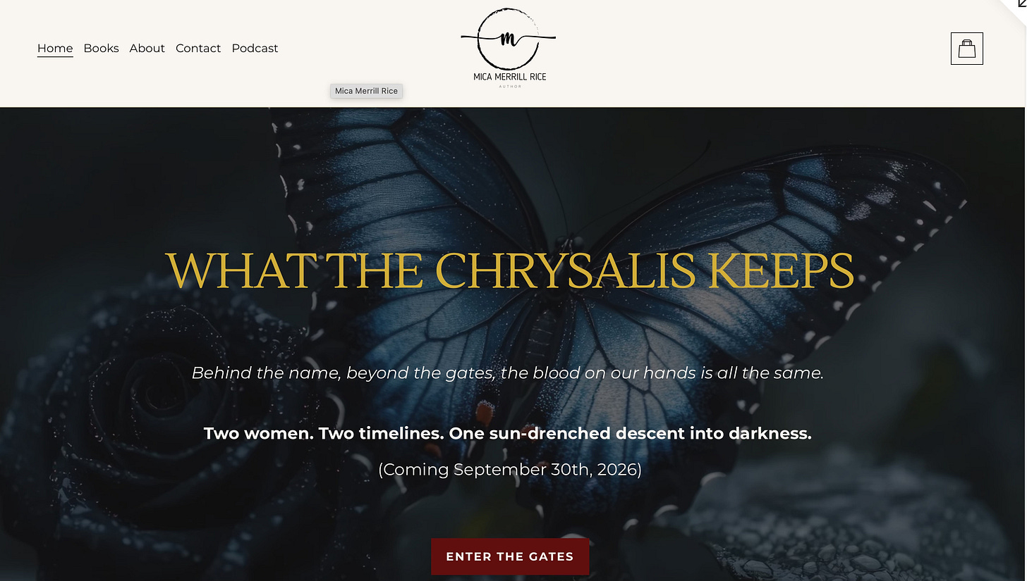 Mica Merrill Rice, Psychological Thriller Author, What the Chrysalis Keeps Mica Merrill Rice, Psychological Thriller Author, What the Chrysalis Keeps