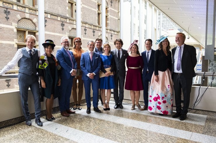 GroenLinks-fractie op Prinsjesdag 2019 (Twitteraccount @groenlinks, 30 maart 2021)