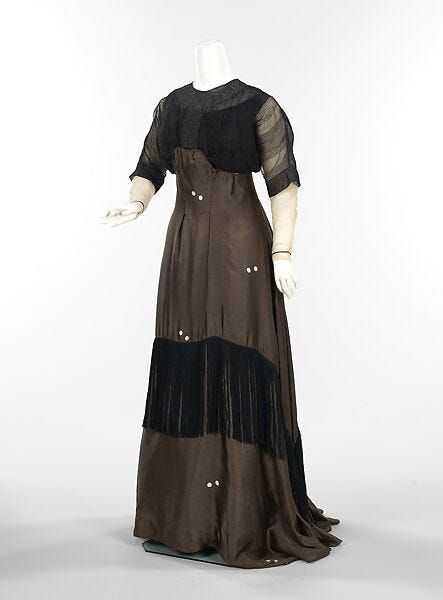 1919 evening dress Evening gown, 1919-1920