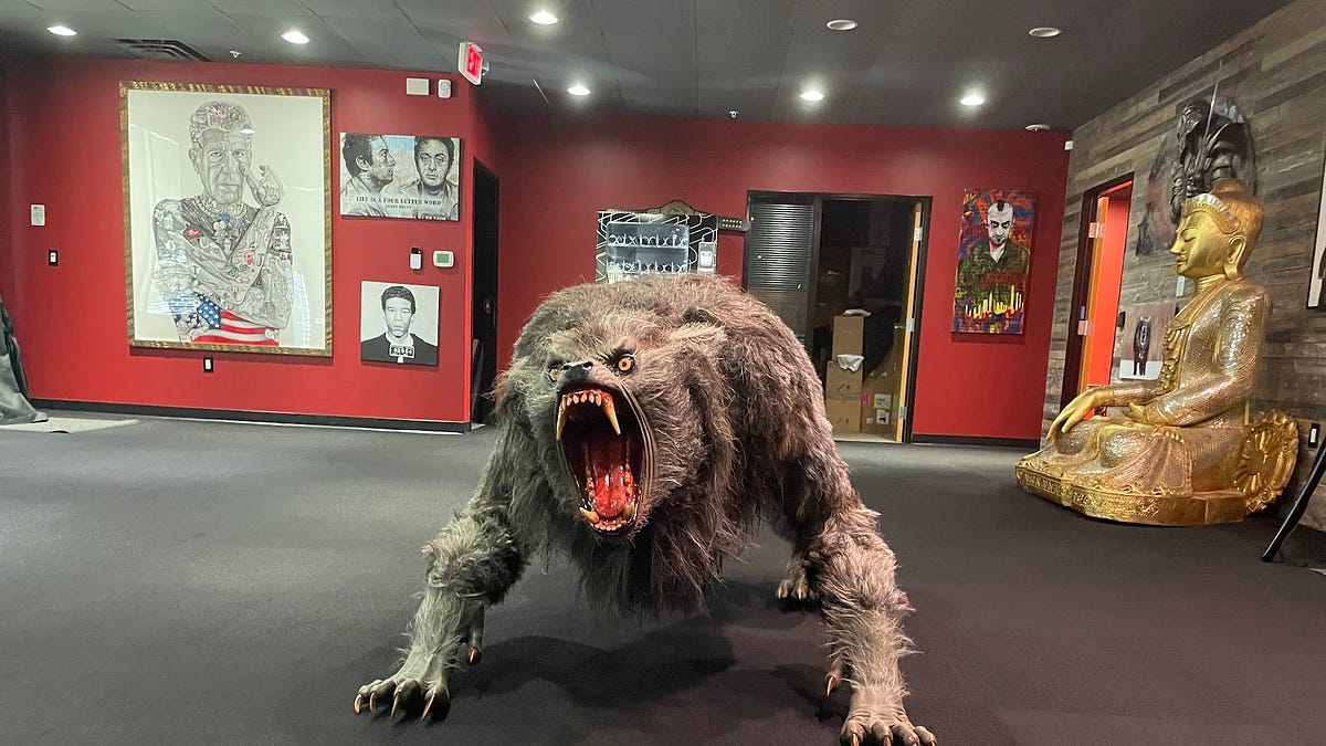 joe rogan werewolf drawing