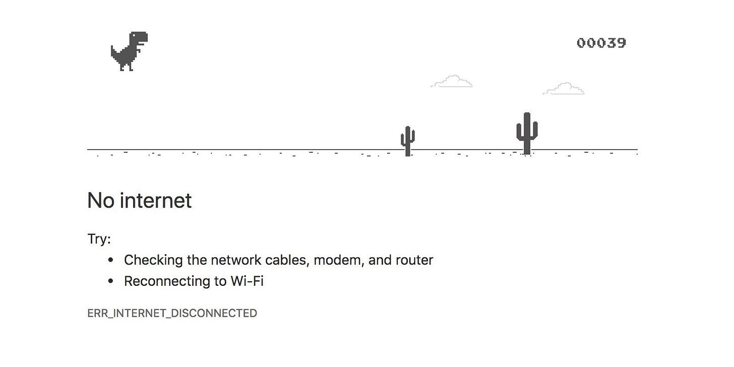 People Are Still Discovering That Google Chrome No Internet Dinosaur Is A  Game - LADbible