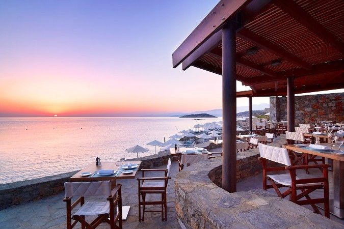 blue bay restaurant crete