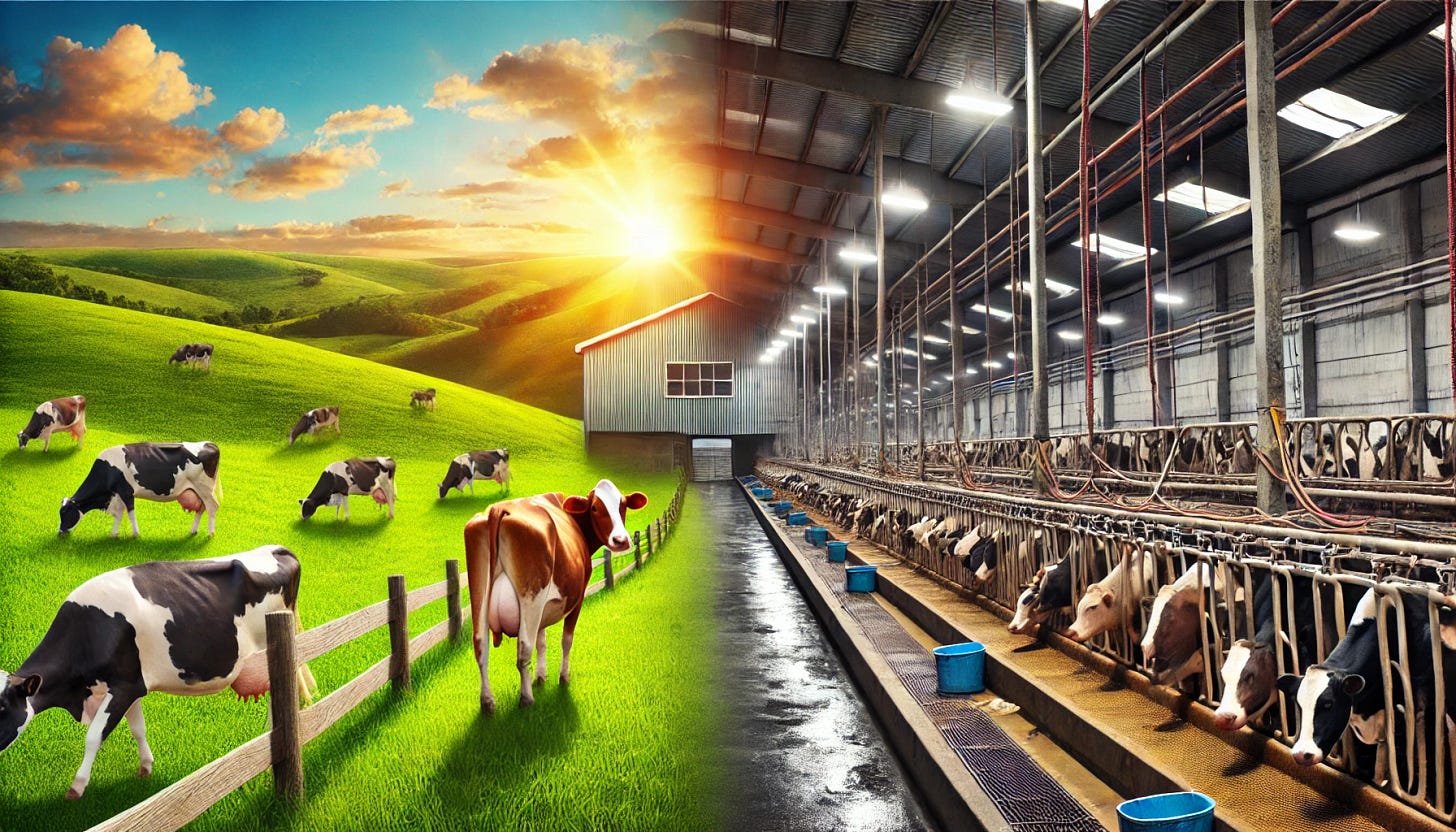 The Truth Behind the Labels: The meat and dairy industries paint a picture of happy animals on lush farms, but the reality is far grimmer. Factory farming confines animals in cruel, industrial conditions—hidden from consumers. Don’t fall for the illusion. Choose compassion. The Truth Behind the Labels: The meat and dairy industries paint a picture of happy animals on lush farms, but the reality is far grimmer. Factory farming confines animals in cruel, industrial conditions—hidden from consumers. Don’t fall for the illusion. Choose compassion.