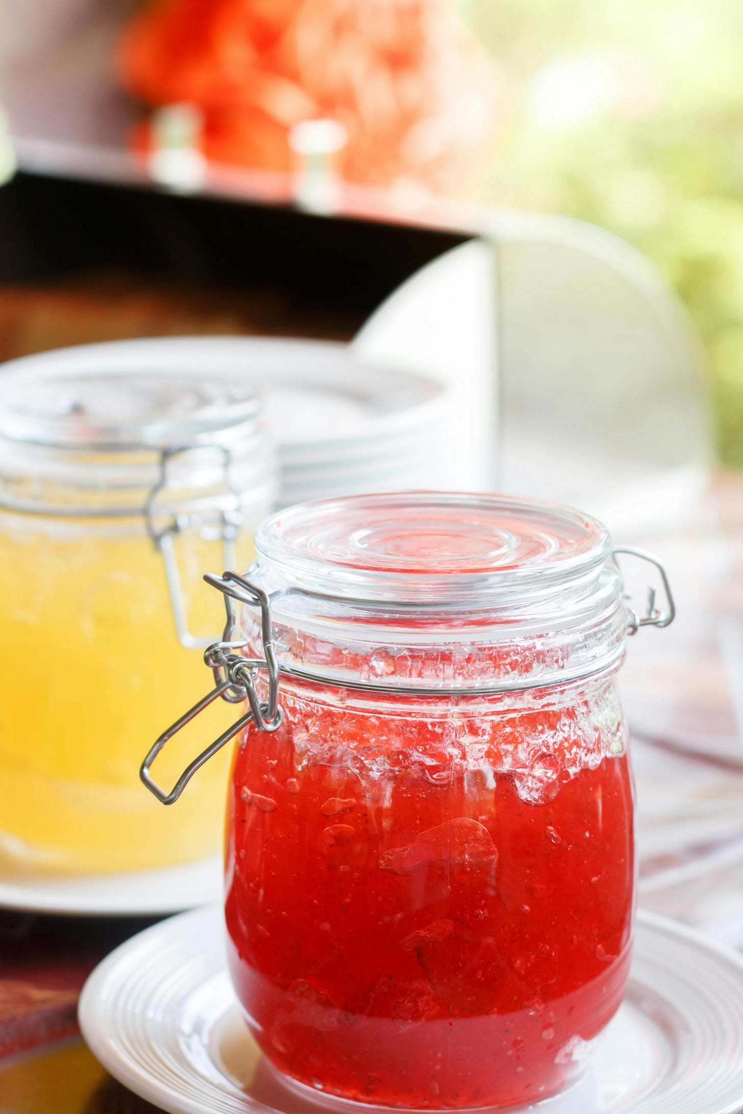 Jars of jam.