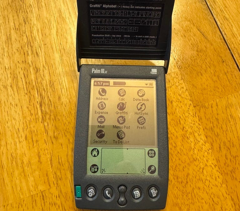 Recently found my original Palm IIIx, so let's revisit this retro