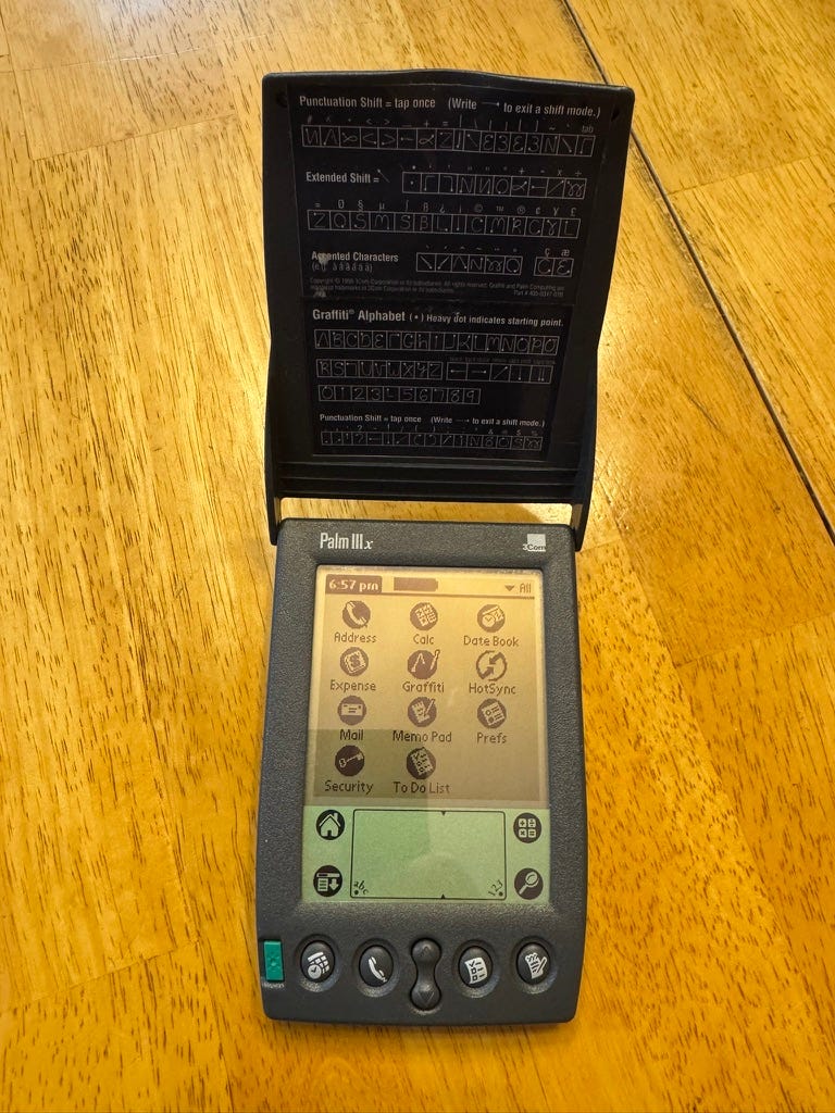 Taking a look at my old Palm IIIx