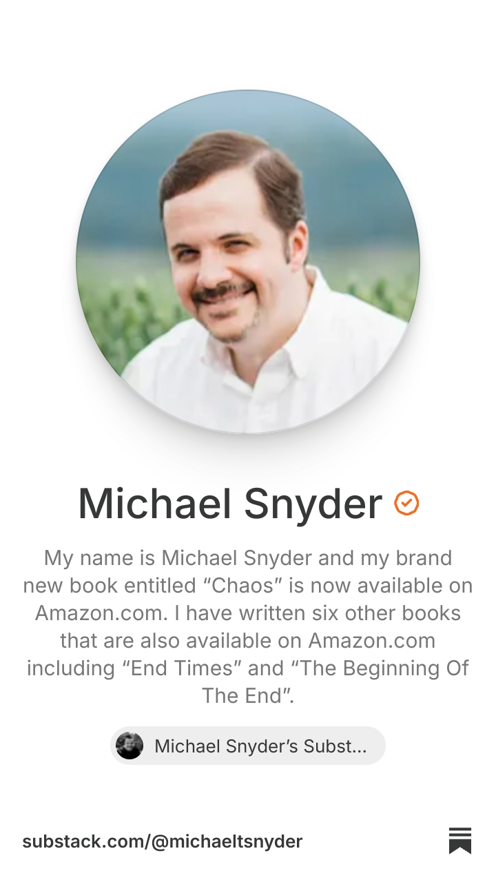 Michael Snyder | Substack