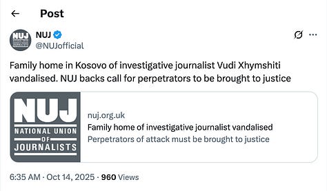 International Press Freedom Organisations Reactions.