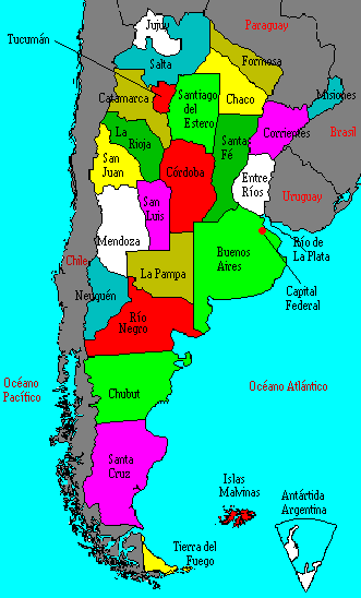 map of Argentina with province



divisions