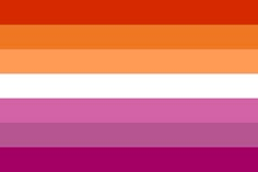 This contains: Lesbian Flag including orange, white and purple colors
Лесбийский флаг, содержащий оранжевые, белый и фиолетовые цвета