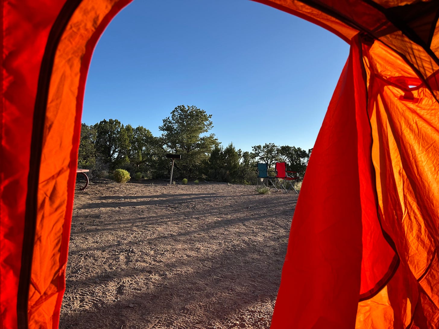 Morning view from the tent