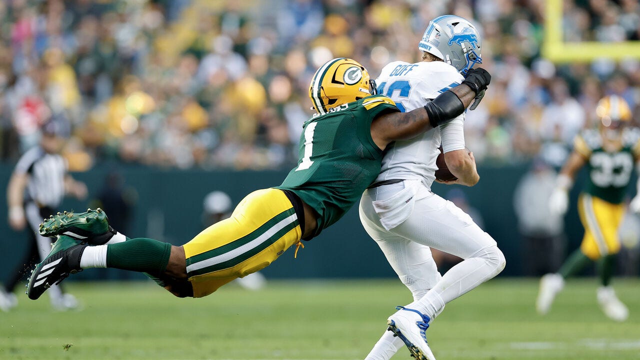Parsons sacks Goff as Packers roll past Lions | theScore.com
