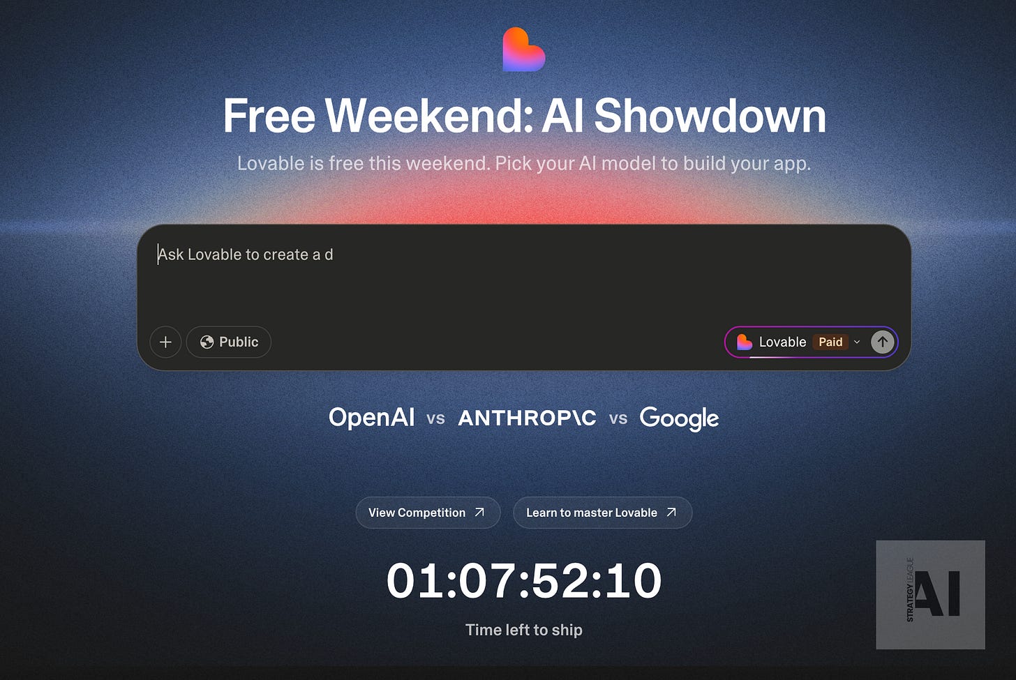 build landing pages and apps with Lovable, AI Stategy League and Grace Cheng