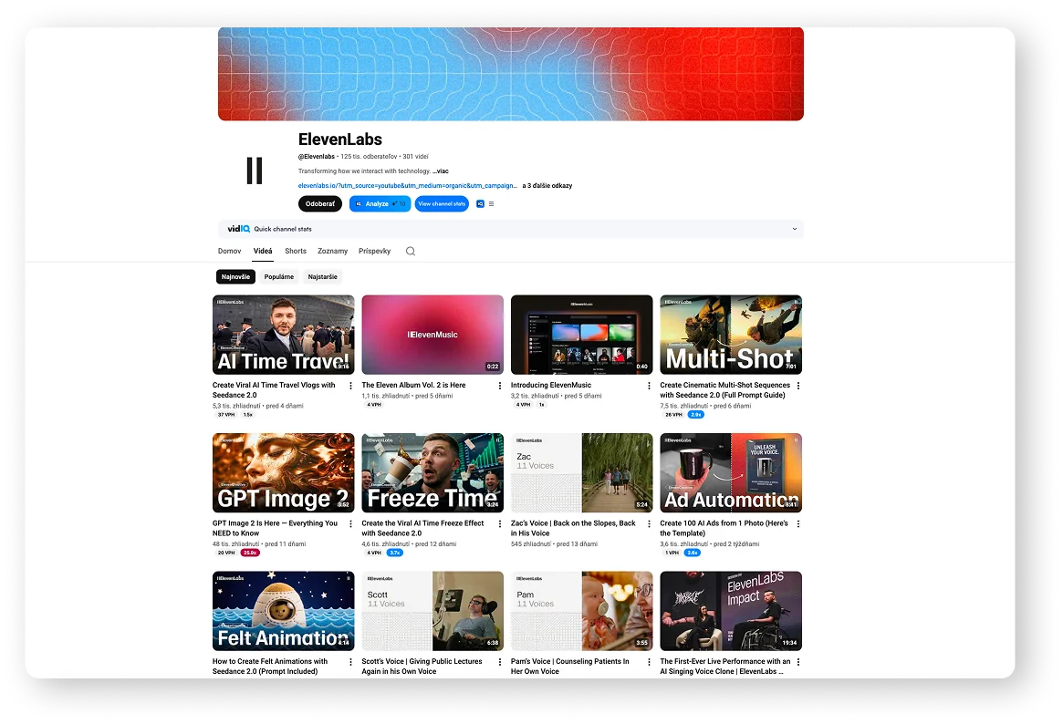 ElevenLabs YouTube thumbnail comparison ElevenLabs YouTube thumbnail comparison