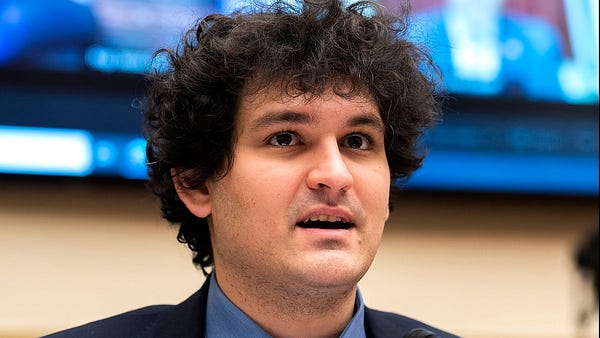 A closeup of Sam Bankman-Fried.