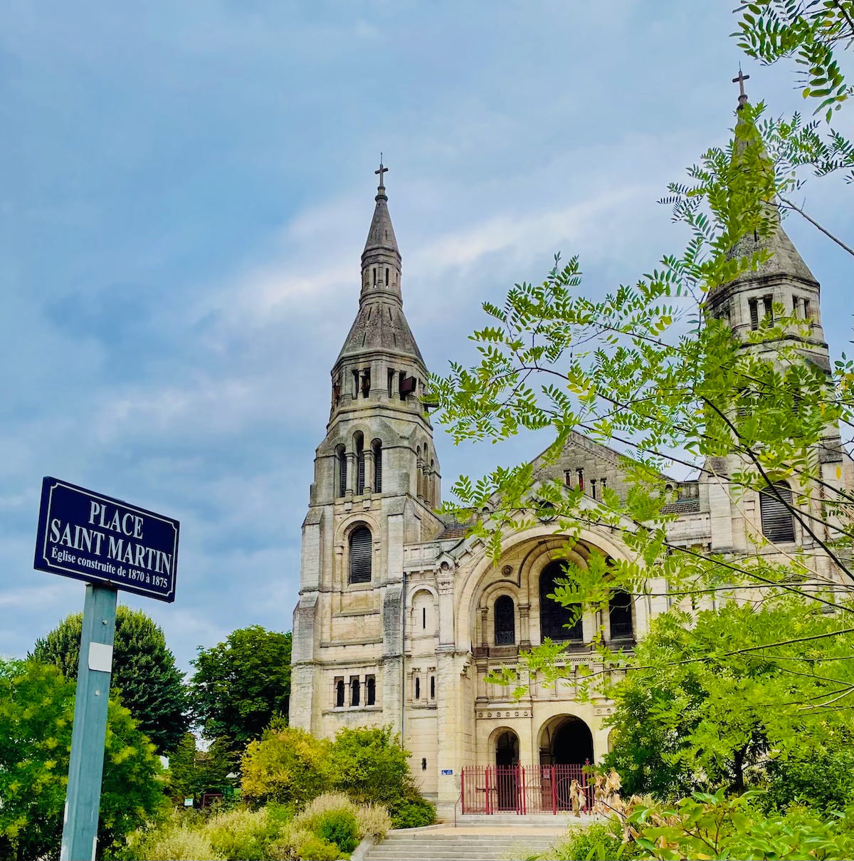 Place Saint Martin and Church, Périgueux, France July 2025