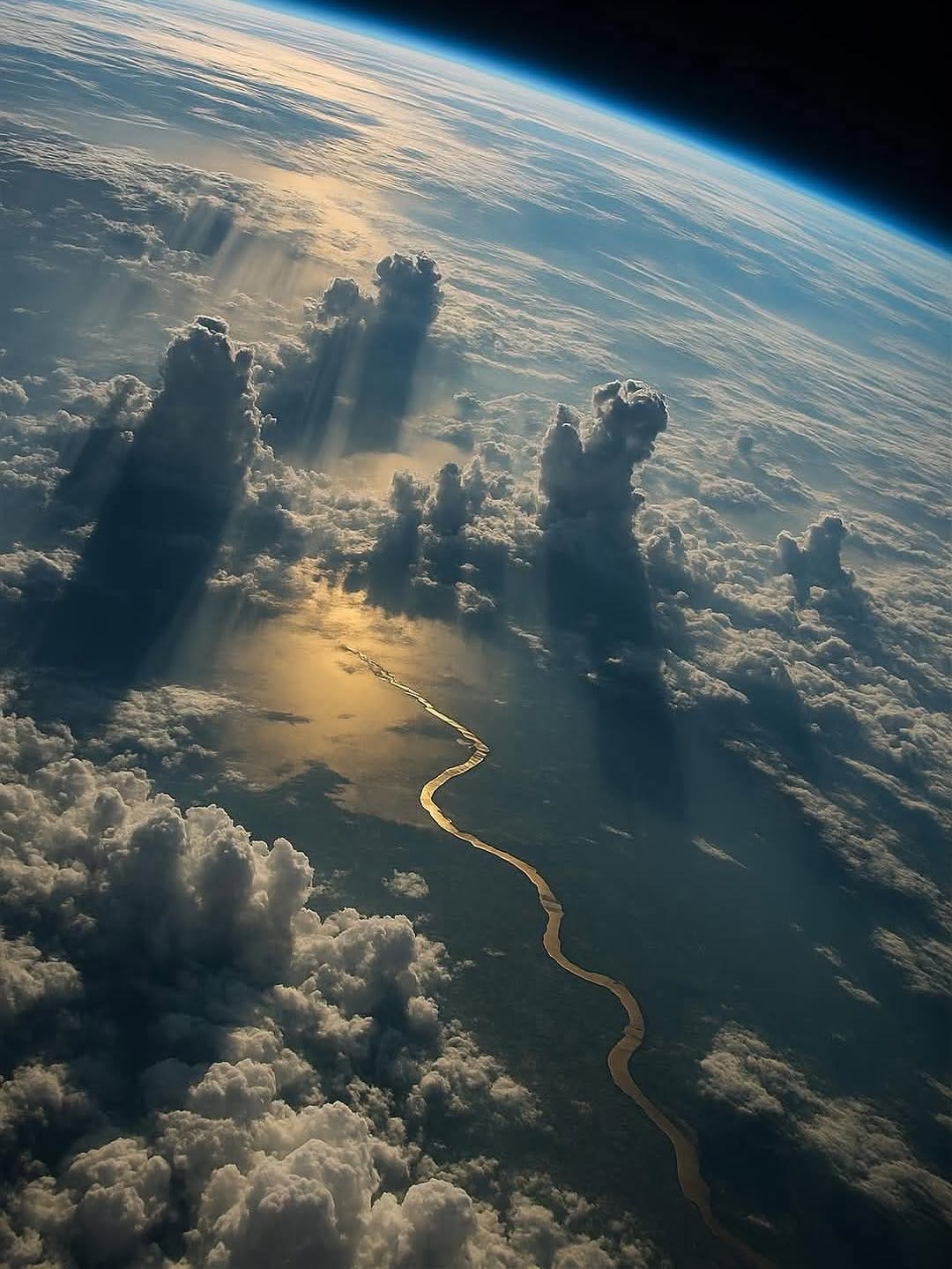 NASA released a photo of the Amazon River, image size:1080x1439