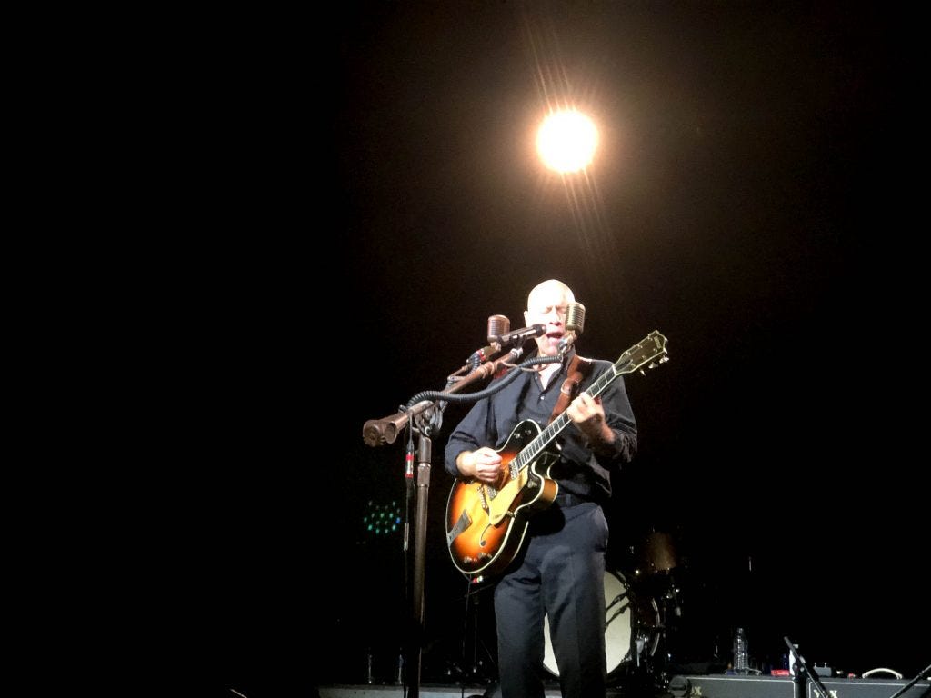 Matt Johnson on stage at the Glasgow Barrowland Ballroom