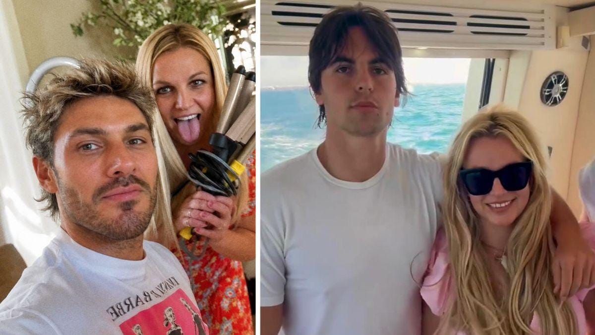 Composite photo of Chris Appleton, Jayden James Federline and Britney Spears Composite photo of Chris Appleton, Jayden James Federline and Britney Spears
