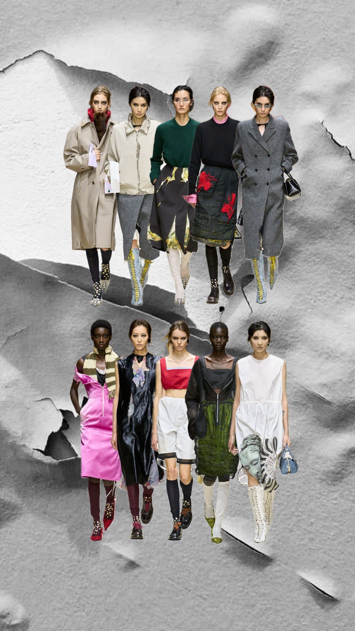 Diesel, Jil Sander, Fendi, Prada - by caroline ludomir