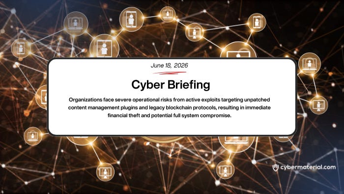 Cyber Briefing – June 18, 2026 – CyberMaterial